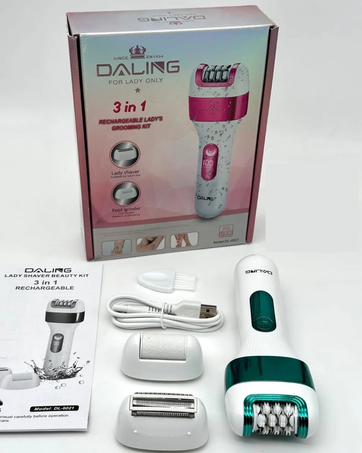 3ü 1 Arada Nasır Sökücü + Epilatör + Tıraş Makinesi