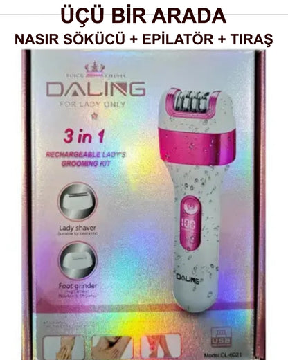 3ü 1 Arada Nasır Sökücü + Epilatör + Tıraş Makinesi